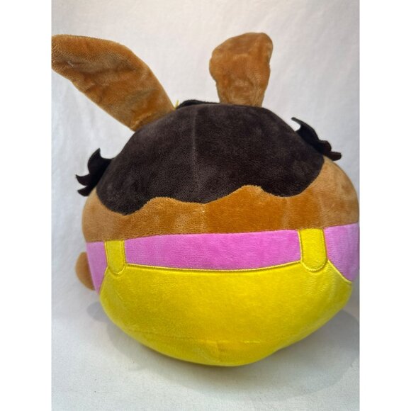 Fiesta Bella Plush Bunny Toy Yellow & Pink Overalls 10" Soft Stuffed Animal - Picture 4 of 6